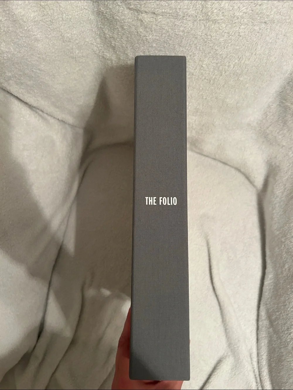 Neutral Gray and Cream Office Binder Folder